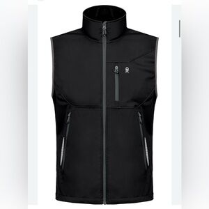 LITTLE DONKEY Men's Andy Vest Performance Lightweight Black Softshell Outdoor XL